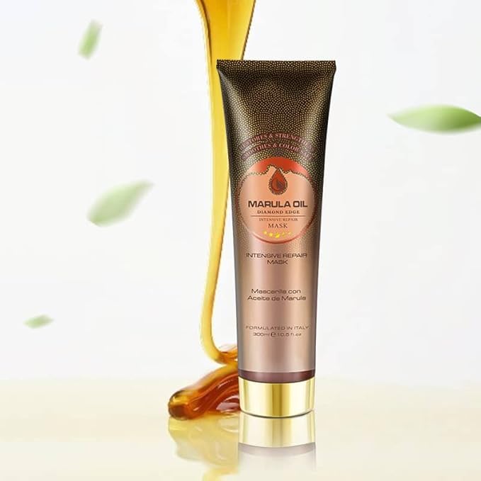 Diamond Edge Intensive Hair Treatment Mask | Take Down Moisture & Repair MASK Marula Oil Volume Nourish | Detangling Mask - Paraben & Sulfate Free