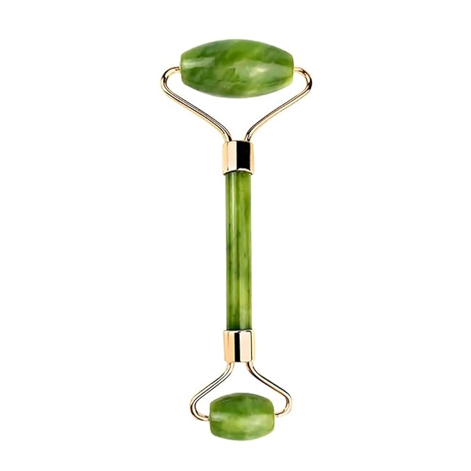 Jade Roller for Face - Improves Skin Tone and Blood Circulation - Skin Care Face Massager for Women Reduces Under-Eye Puffiness, Remove Wrinkles ,Relieve Stress and Dark Circles