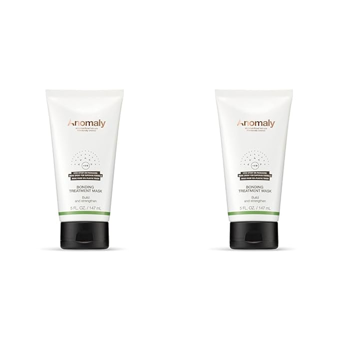 Anomaly Bonding Treatment Mask with Keratin for Dry & Damaged Hair | Strengthen & Protect | Sulfate Free & Paraben Free 5 fl. oz., white (Pack of 2)