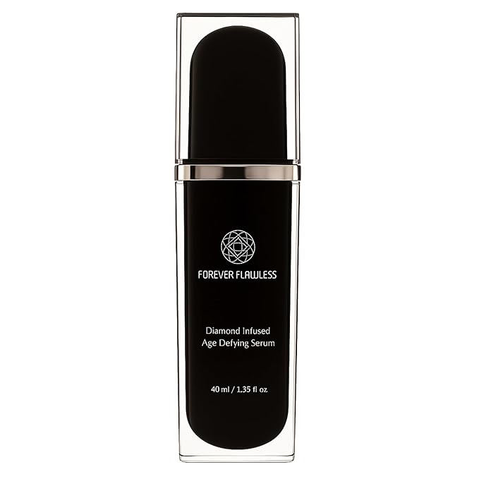 Forever Flawless Diamond Infused Age-Defying Serum - Anti-Aging Serum with Diamond Powder for Smooth, Refreshed Skin- Anti-Wrinkle Serums for Daily Use- Face Glow Serums for Radiant Skin Tone- 1.35 oz