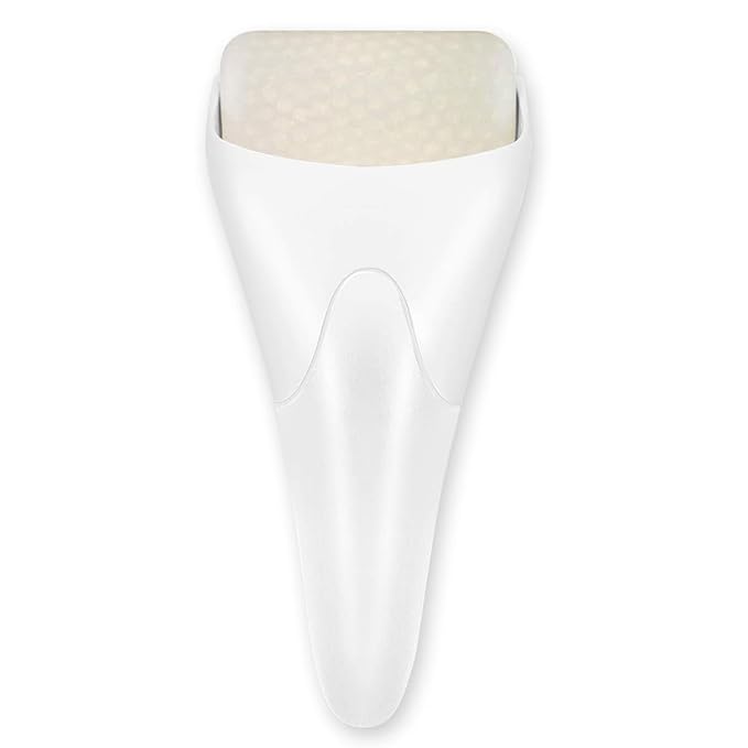 Ice Roller for Face,Eyes,Women Gifts Idea,Therapeutic Cooling to Tighten Brighten Complexion and Reduce Wrinkles,Massager Under Eye Puffiness,Migraine and Pain Relidf (White)