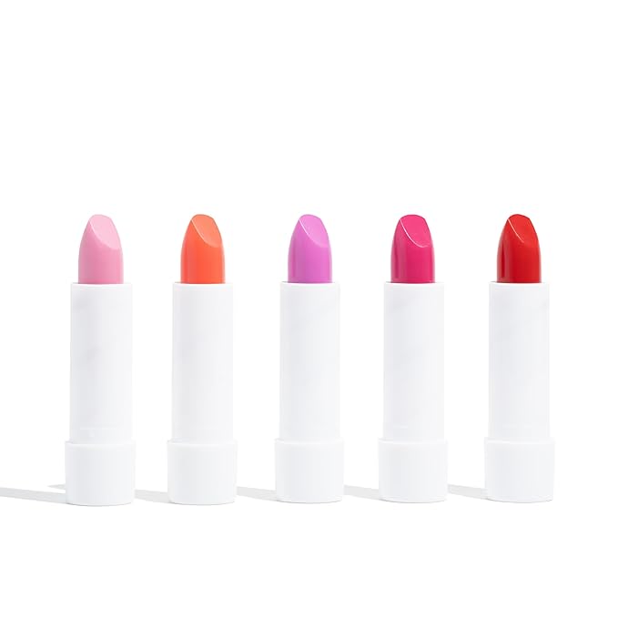 Miss Nella set of 5 Hypoallergenic children Lip Balms- HONEY BUNNY, SWEET CHEEKS & CUTIE PIE, Luvvu Wuvvy, Sugar Plum, Non Toxic Make Up for kids, perfect for those with sensitive skin.