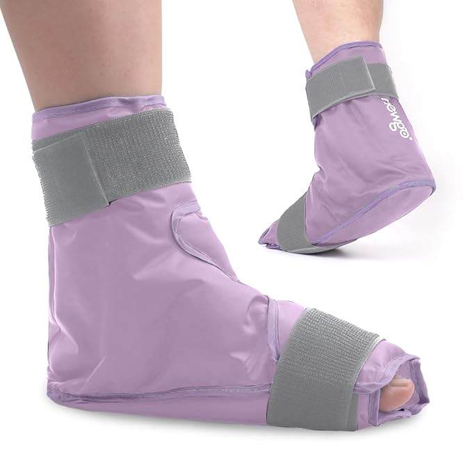 NEWGO Bundle of Cold Eye Mask and Foot Ice Pack Wrap