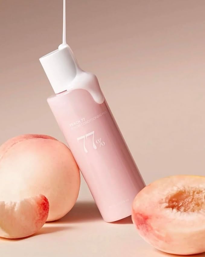 Peach Conditioning Lotion, Face Moisturizer with Vitamin B12, Lightweight, Nourishing, Hyrdating Korean Skin Care for Glass Skin (150ml, 5.07 fl.oz.)
