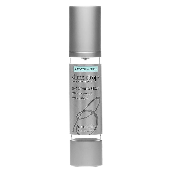 Shine Drops Smoothing Serum, 1 Oz | Shine Enhancer for Dry, Damaged Hair & Skin | Anti Frizz Control & Radiance & Luminosity Enhancing Serum with Organic Jojoba Oil