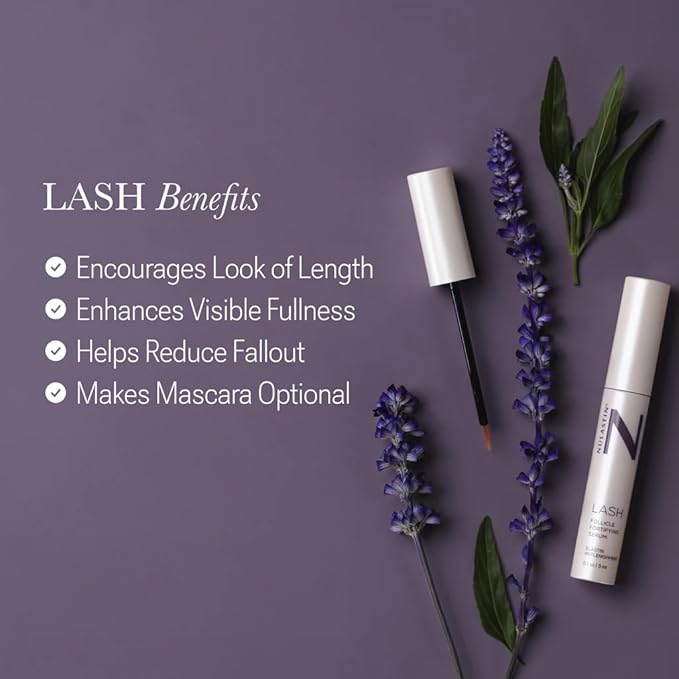 NULASTIN Eyelash Serum & Brow Serum - Lash & Brow Dual System - Eyebrow & Eyelash Enhancing Serums with Keratin & Peptides for Fuller Looking Lashes & Brows (2 Count, 0.1 Fl Oz Each)