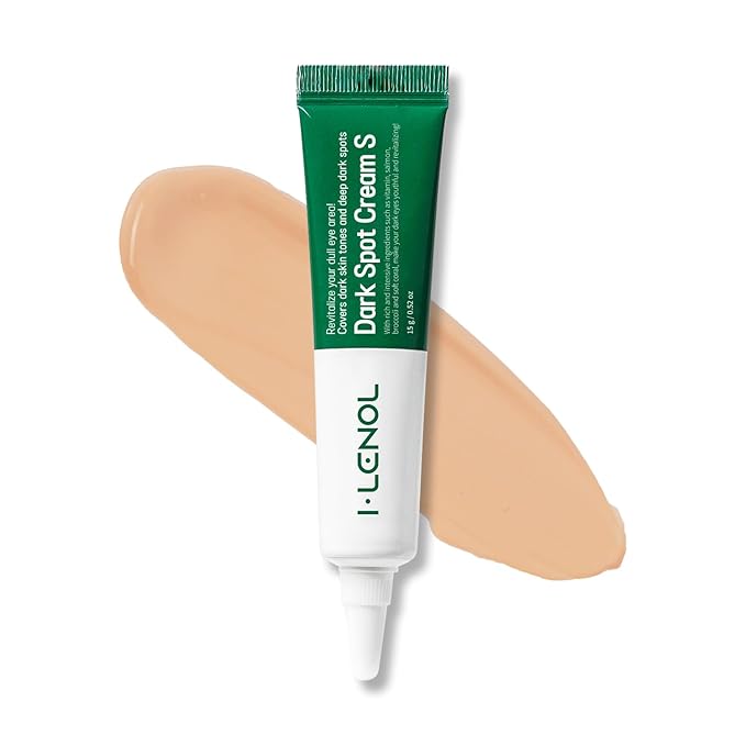 Tinted Eye Cream for Dark Circles, Korean Undereye Cover & Care Dual Action Concealer, Hydrating Formula with Niacinamide, Dark Spot Cream 0.52 oz - Medium Beige