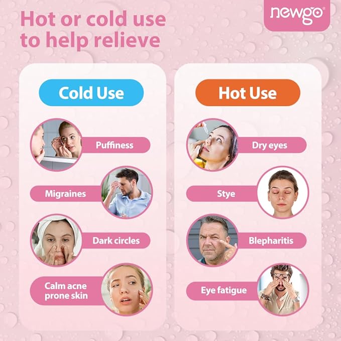 NEWGO Bundle of Cool Eye Mask for Dry Eyes 2 Pack