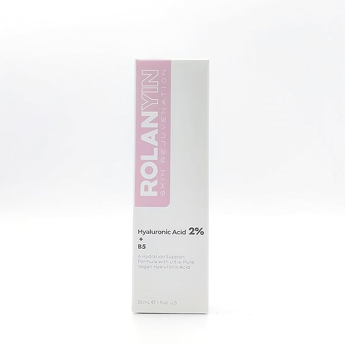 ROLANYIN Hyaluronic Acid 2% + Vitamin B5 Facial Serum for Intense Hydration Plumping and Nourishing Soothing Anti Aging Benefits Skin Repair and Elasticity Enhancement Skin Care