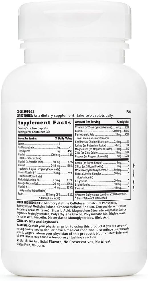 GNC Women's Ultra NourishHair Vitamins | Supports Healthy Hair, Skin and Nails | Biotin with Vitamins C, E and Zinc | Daily Supplement | 60 Count