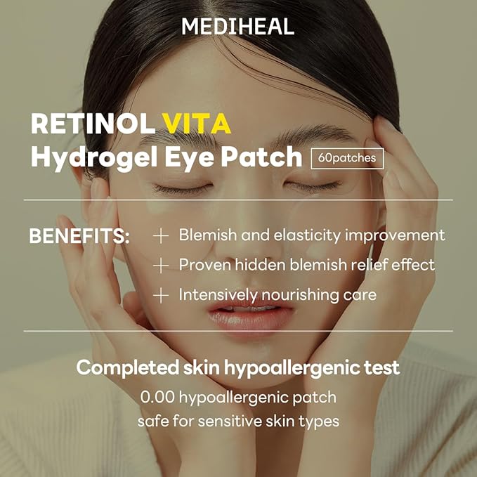 Mediheal Vita Collagen Under Eye Patches & Madecassoside Blemish Toner Pad for Daily Blemish Care