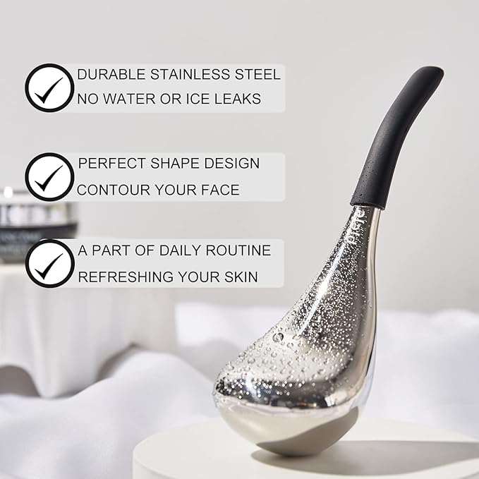 Stainless Steel Rabbit Gua Sha & Cryo Sticks Facial Skin Care Tools for Women Face Eyes
