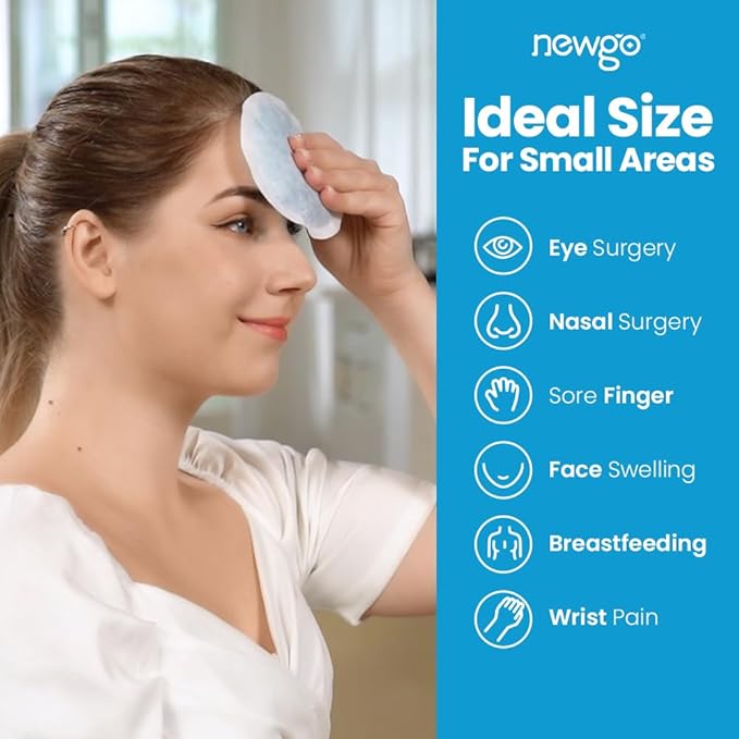 NEWGO Bundle of Cooling Eye Mask Gel and Small Ice Packs