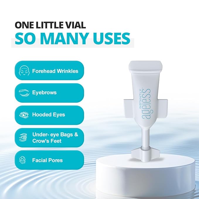 Instantly Ageless - Instant Face Lift Cream - Skin Care for Anti Aging face cream - Wrinkle Tightener - Instant Under Eye Bags Remover - Facelift 5 Vials