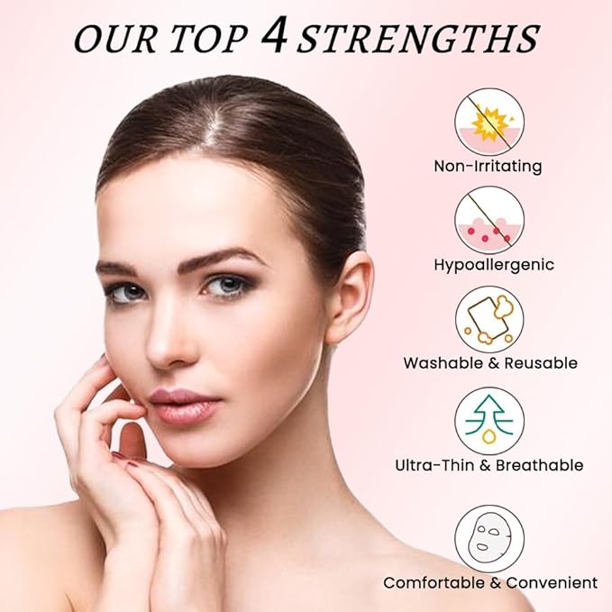 evpct 128Pcs Face Facial Medical Wrinkle Tapes Wrinkle Patches for Face Wrinkles Overnight, Smile Line Patches Face lifting tapes, Face oil Tape Smoothing Silicone face Forehead Wrinkle Patches