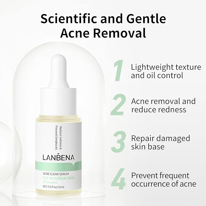 10% Salicylic Acid Serum, Acne Treatment for Face, 15ml/0.5oz, Minimize Pores, Active Skin Repair, Relieve Redness Blemish, Pimples Remover, Skin Barrier Repair for Acne Prone Sensitive Skin Care