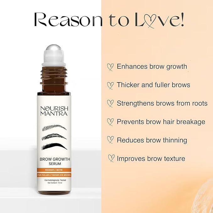 Nourish Mantra Eyebrow Growth Serum 10 ml and Ratrani Moroccan Lava Face Wash 100 ml