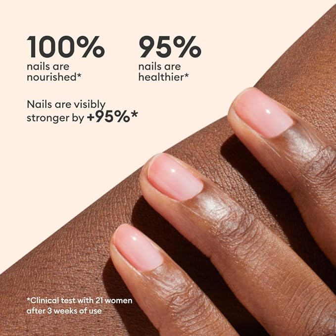 Manucurist Active Glow™ Raspberry Nail Polish & Care - Ultra-Glowy 2 in 1 Nail Concealer & Care - Plant-Based Ingredients: Sweet Almond Oil, Raspberry for Nourished Nail Rosy Mirror-Like Shine