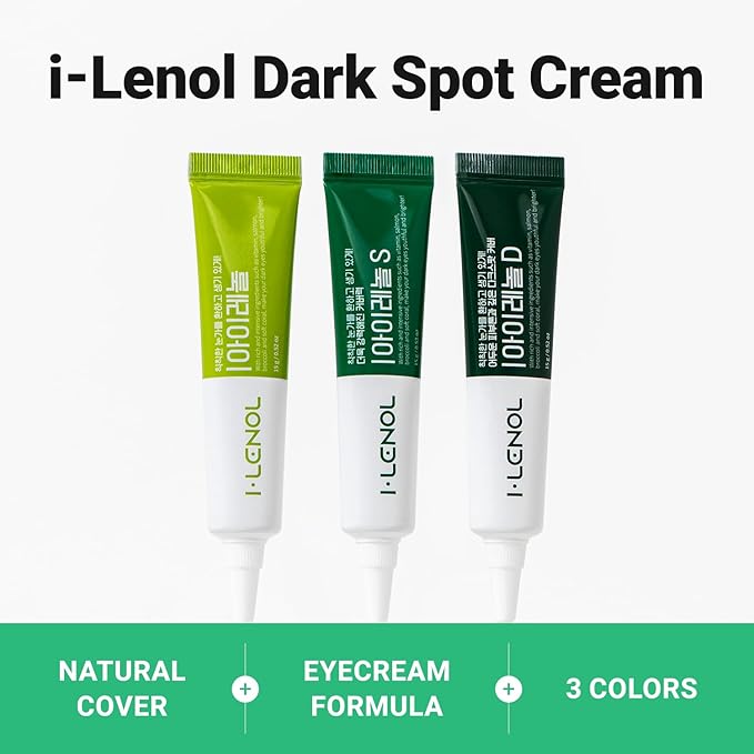 Tinted Eye Cream for Dark Circles, Korean Undereye Cover & Care Dual Action Concealer, Hydrating Formula with Niacinamide, Dark Spot Cream 0.52 oz - Light Beige