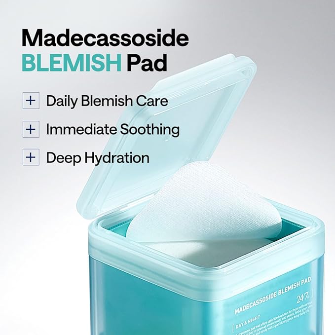 Mediheal Vita Collagen Under Eye Patches & Madecassoside Blemish Toner Pad for Daily Blemish Care