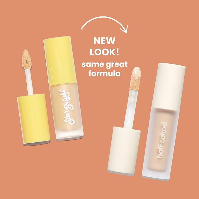 Half Caked Star Bright Liquid Under-Eye Brightener | creamy lightweight formula with light-medium coverage | 4.8ml / 0.17 fl oz (Beam Me Up)
