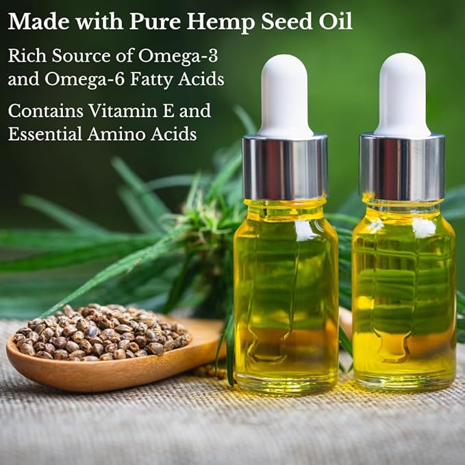 Original, Daily Moisturizing Hemp Body Lotion with Natural Hemp Seed Oil, Shea Butter and Jojoba Oil, Cucumber and Chamomile Scent, 17 fl. oz, Made in USA