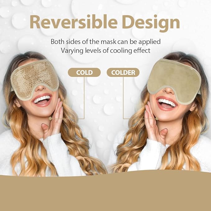 NEWGO Bundle of Cold Gel Eye Mask and Mini Ice Pack