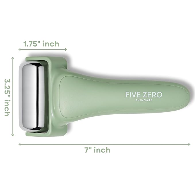 Ice Roller for Face & Body | Target Puffiness, Redness & Firm Skin | Stainless Steel Roller for Long-Lasting Cooling