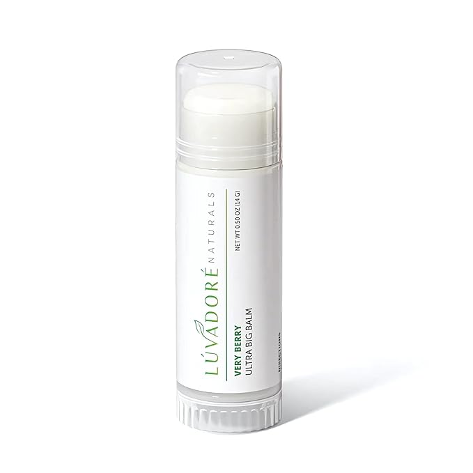 Ultra Big Lip Balm Stick VERY BERRY – Natural Waterproof Lip Moisturizer for Dry, Chapped Lips – Nourishing and Hydrating Formula – Enriched with Beeswax, Shea Butter