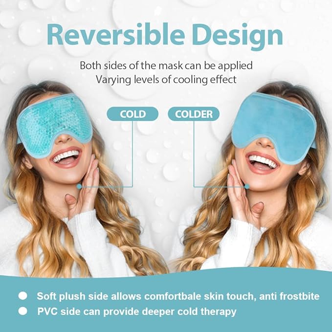 NEWGO Bundle of Reusable Ice Eye Mask for Dry Eyes