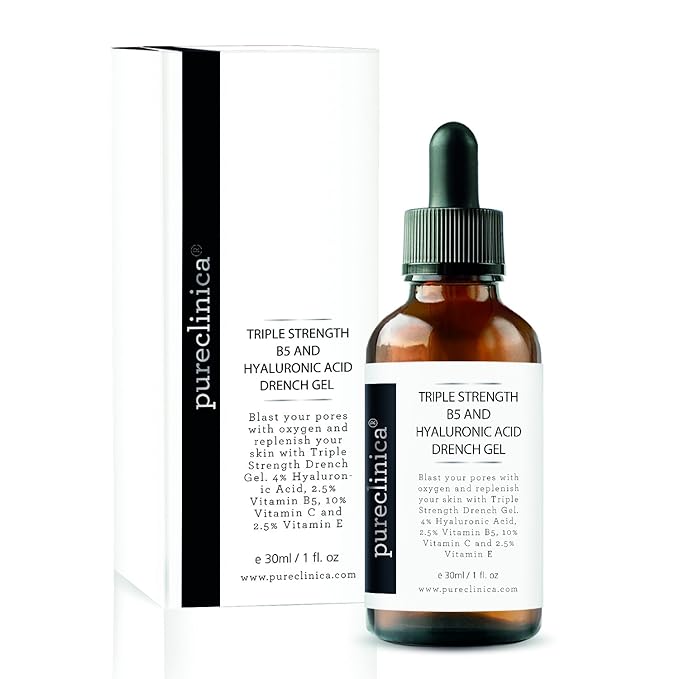 Triple Strength B5 (6.5%) and Hyaluronic Acid (4%) Drench Gel (w/Vit C 10% and E 2.5%) – 30ml / 1 fl oz