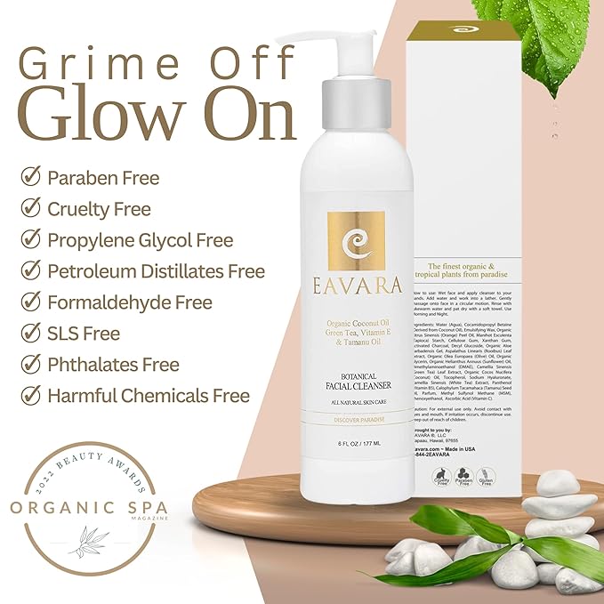 Organic Facial Cleanser, Anti Aging Eye Cream and Natural Ultra Face Moisturizer
