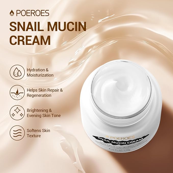 Ultimate Beauty Set: Caffeine Eye Serum, Hair Vitamins for Frizzy/Damaged Hair, and Snail Mucin Moisturizer for All Skin Types, 0.5 fl. oz Eye Serum + 50 Capsules + 4.23 fl. oz Eye Cream