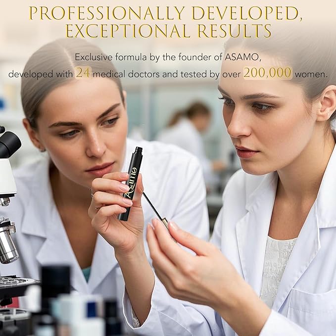 Eyelash Growth Serum – 15 Plant Extracts for Longer Lashes, Natural Beauty Enhancement,eyelash serum growth (Gold Black)