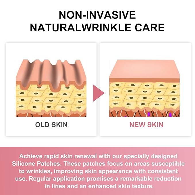 Reusable Wrinkle Patches 3 Pack - Silicone Fusion Treatment Forehead Patches for Brow Lift, Wrinkle Smoothers, Reduce Frown Lines & Face Lift (Neck)