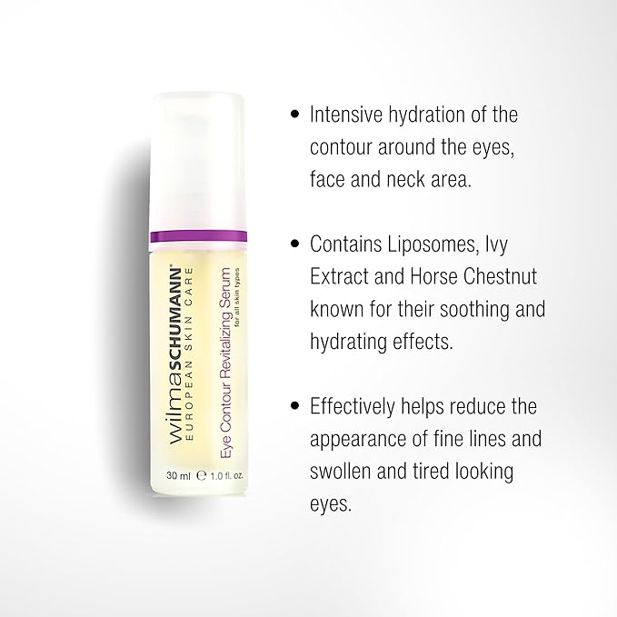 Collagen Moisturizing Serum + Eye Contour Serum Bundle, Reduces Fine Lines and Wrinkles, Set Includes (2) 1OZ/30ML Bottles