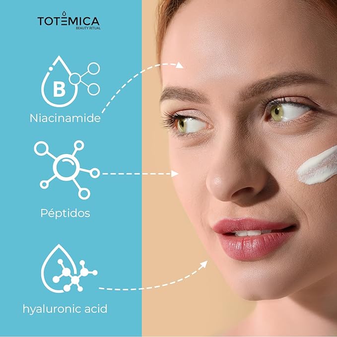 Face Moisturizer with Niacinamide, Hyaluronic Acid, and Peptides, Wrinkle Filler Anti Aging Serum, Firming Moisturizer for All Skin Types - Vegan, Cruelty-Free (1.69 Fl Oz)