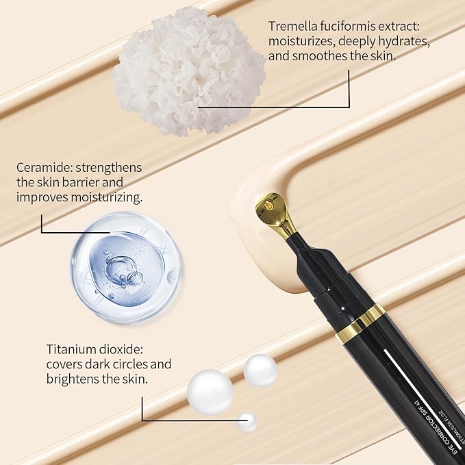 Luminous Eye Corrector Spf 41, Dermatology Luminous Under Eye, Under Eye Concealer for Dark Circles, Anti-Aging Wrinkles Eye Cream, Hydrating Tinted Cream for All Type Skin (3)