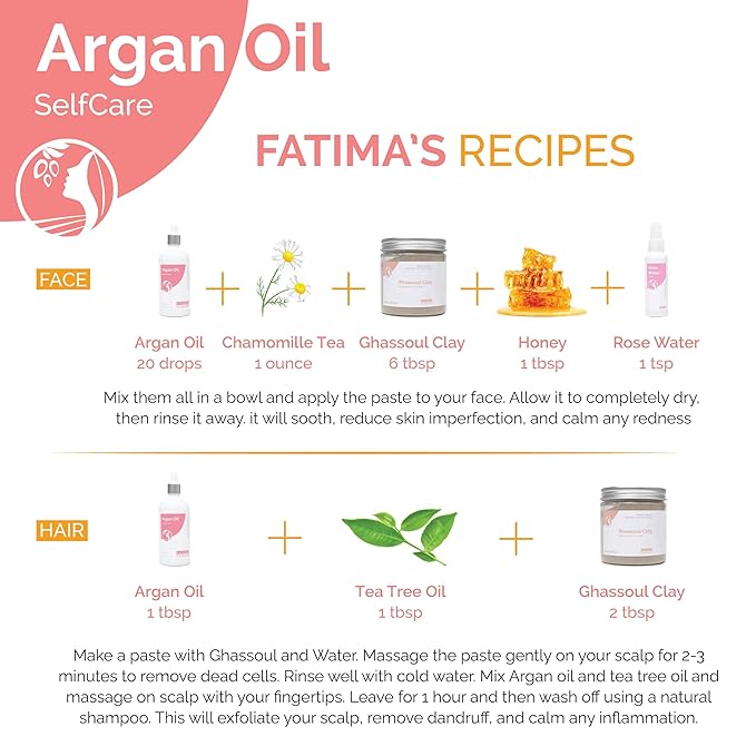 Fatima's Garden Hair Serum - With Argan & Vitamin E, Hair Repair, 100ml