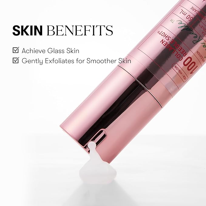 VT COSMETICS Collagen Reedle Shot 100, Collagen Microneedling Serum, Firming & Elasticity, 500Da Collagen Extract, Soft & Glass Skin, Pink Collagen Serum, Korean Skin Booster 1.69Fl Oz(50ml)