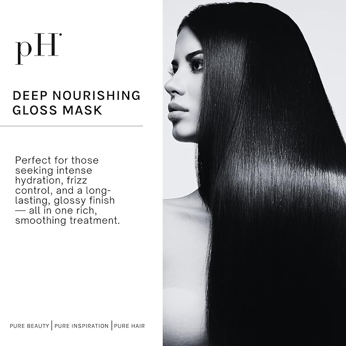 pH PURE HAIR Repair Hair Mask - Revitalizing Treatment for Damaged & Bleached Hair - Strengthening Moisturizing Mask with Hyaluronic Acid - Restores Volume - Sulfate-Free & Paraben-Free - 6.7 Oz