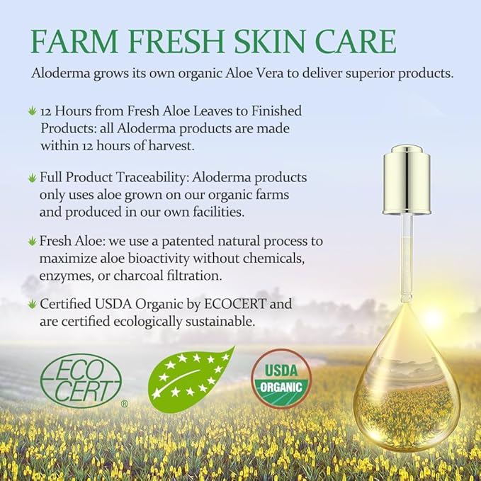 Aloderma Basic Aloe Soothing & Repairing Skin Care Set - 4 Pieces - 200g Aloe Vera Gel x 2pcs, Soothing Cleanser, Soothing Cream