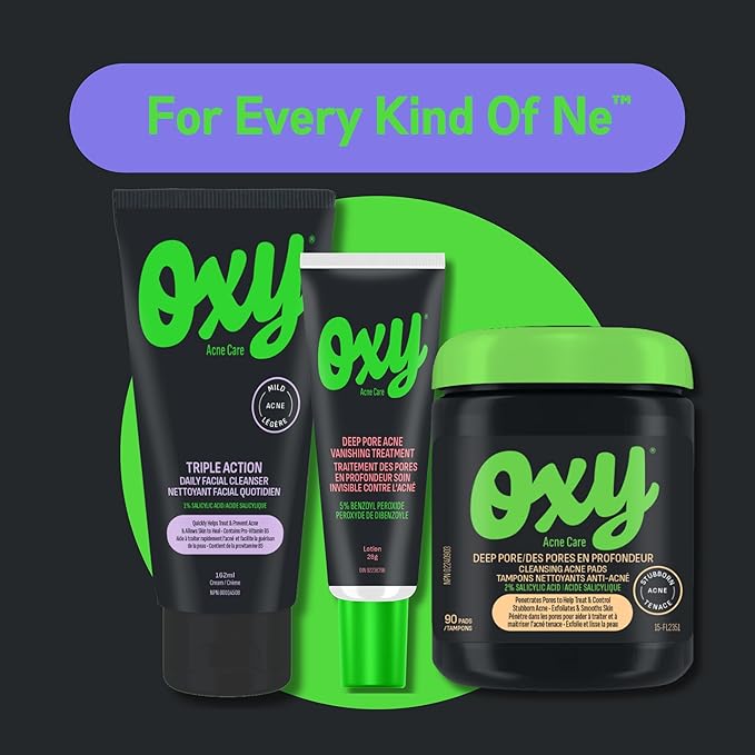 Oxy Triple Action Daily Facial Cleanser, 162ml