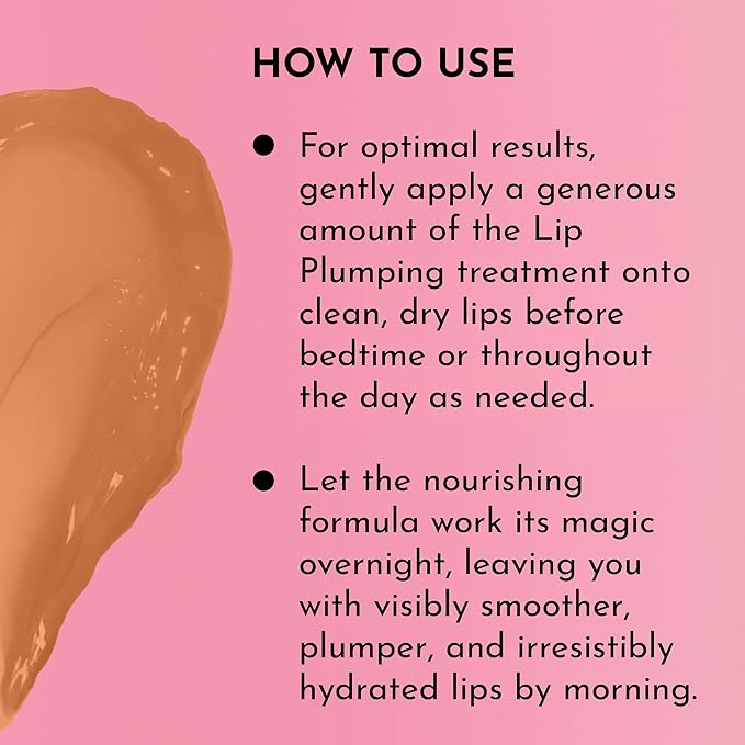 Women's Forget The Filler Overnight Lip Plumping, Birthday Cake, 0.28 Ounce