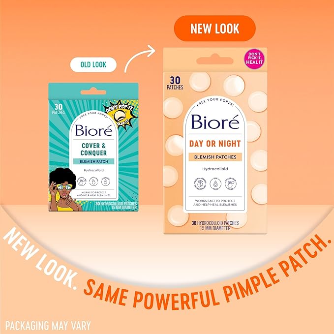Bioré Pimple Patches, Cover & Conquer Blemish Patch, Medical Grade Ultra-Thin Hydrocolloid for Covering Zits and Blemishes, HSA/FSA Approved, 30 Count (Pack of 3)