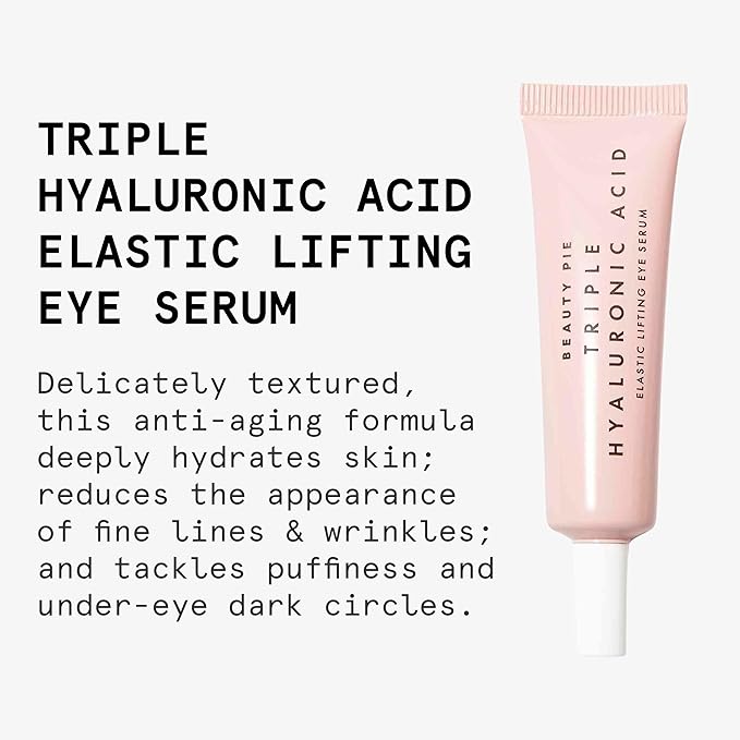 Beauty Pie Triple Hyaluronic Acid Elastic Lifting Eye Serum To Tackle Dark Circles, Puffiness & Fine Lines