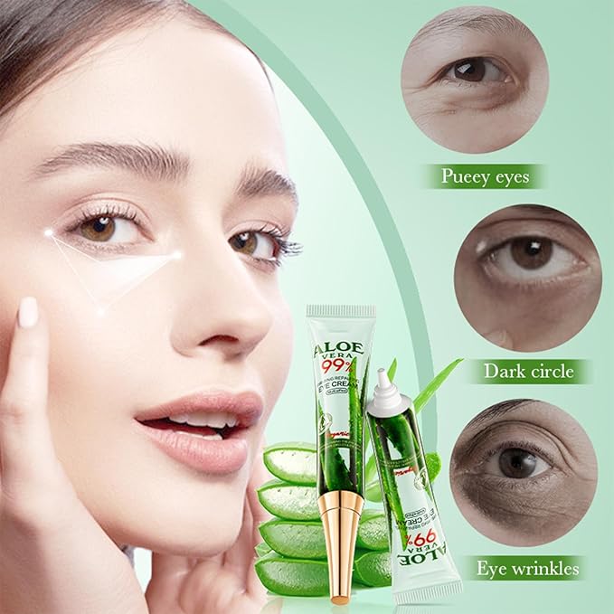 Aloe Vera Skin Care Set, Organic Aloe Vera Moisturiser Skincare Set, Aloe Vera Skin Care Routine Kit For Women Hydraing & Repair, 99% Aloe Vera With Cleanser,Face Cream,Toner,Eye Cream,Face Mask