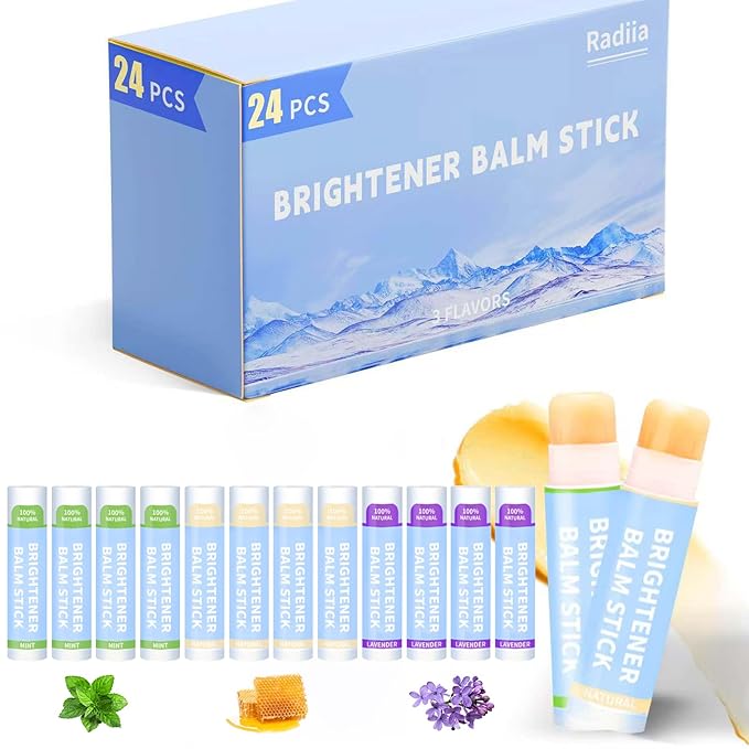 Hydrating Multi Balm Stick, All-in-One Hydrating Lip Balm Eye Cream Neck Cream Make Up Base, Reduce Wrinkle & Moisturizing Moisturizer For Face Skin Care(0.13oz *24pcs)