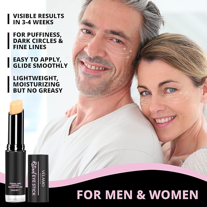 Retinol Eye Stick with Caffeine & Cooling Eye Balm Stick
