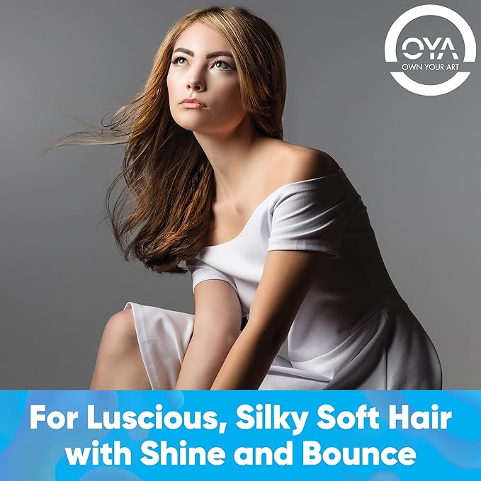 OYA REFLECT Hair Shine Serum - 50ml (1.7 Fl Oz.) - Hair Serum for Frizzy and Damaged Hair - Lightweight Hair Tamer with UV Filters - Smooth Style Serum for Curly, Dry, Damaged, or Color Treated Hair